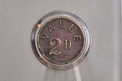 Rare Bajazzo 294 2D German Game Token - German Coin Game - Antique Skill Game Token