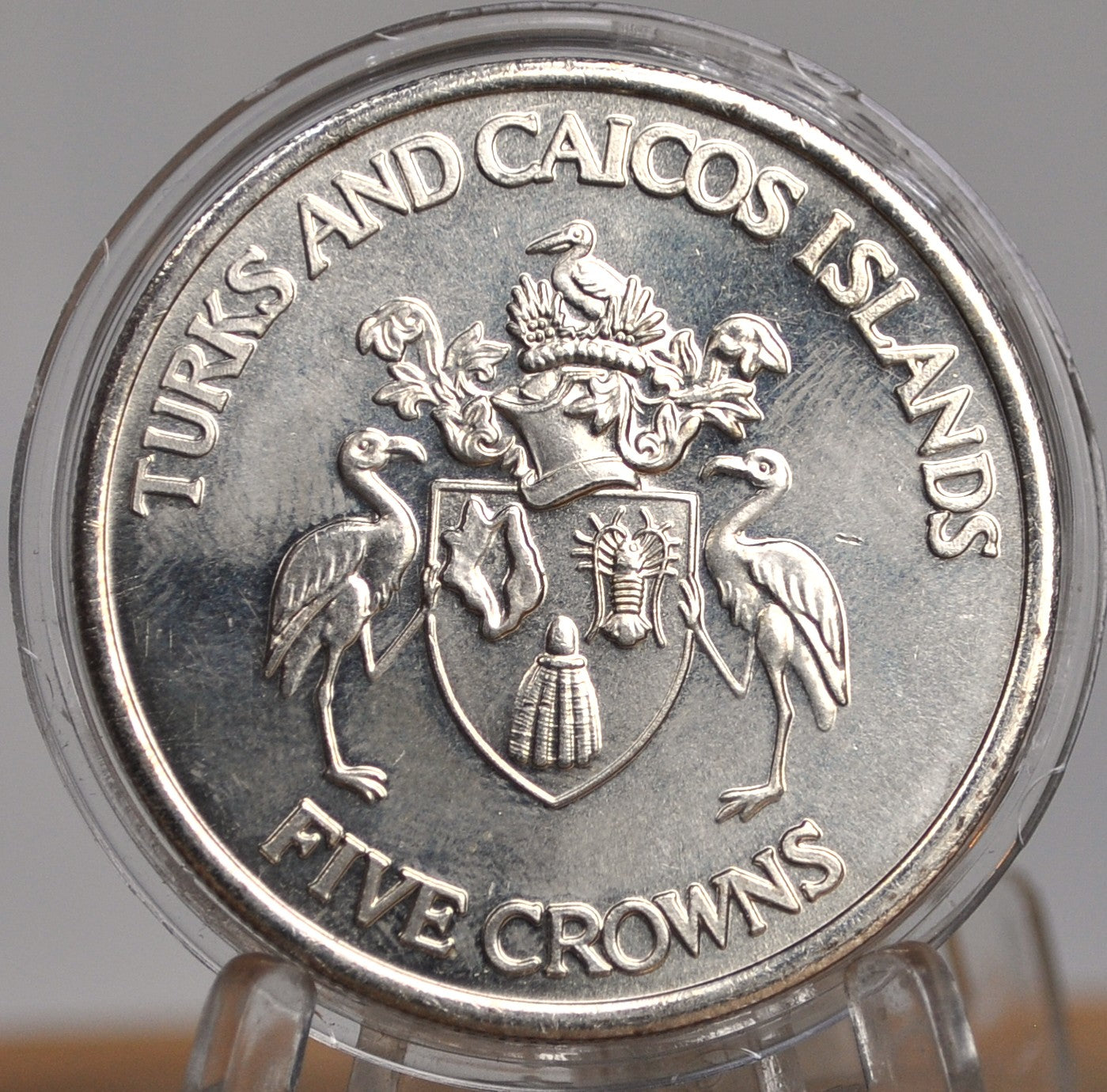 Turks and Caicos Islands Five Crowns 1992 Olympic Medallions set of 3 - 1992 Set of Three Olympic Medallions