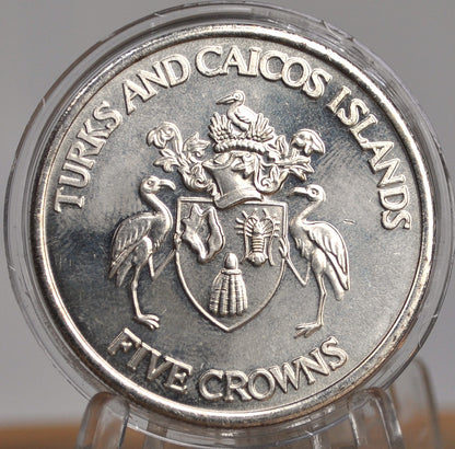 Turks and Caicos Islands Five Crowns 1992 Olympic Medallions set of 3 - 1992 Set of Three Olympic Medallions