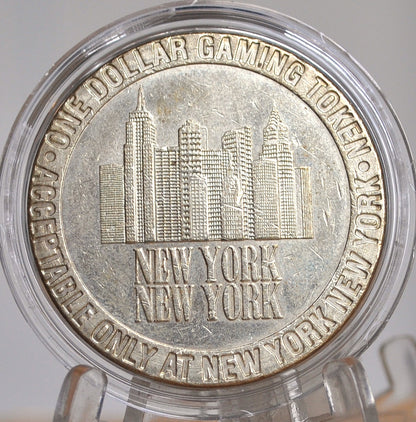 One Dollar Gaming Token, New York, Las Vegas, Nevada, 1997 - 1997, New York Hotel and Casino, Las Vegas, Nevada, 1$ Gaming Token