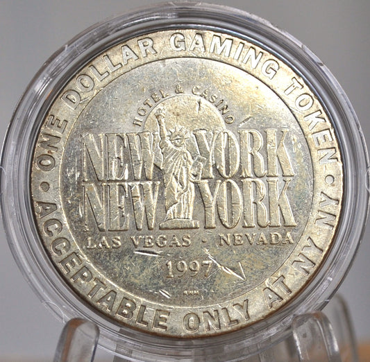 One Dollar Gaming Token, New York, Las Vegas, Nevada, 1997 - 1997, New York Hotel and Casino, Las Vegas, Nevada, 1$ Gaming Token