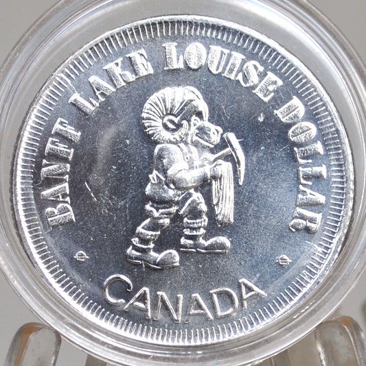 Banff Lake Louise Dollar Canada Vermilion Lakes Token - Canadian Vermilion Lakes commemorative Issue Token