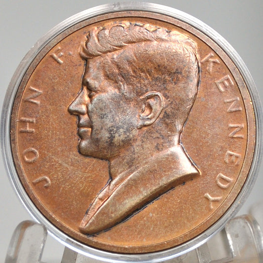 John F Kennedy Inauguration Bronze Medallion 1961 - 1961 JFK Inaugural Token
