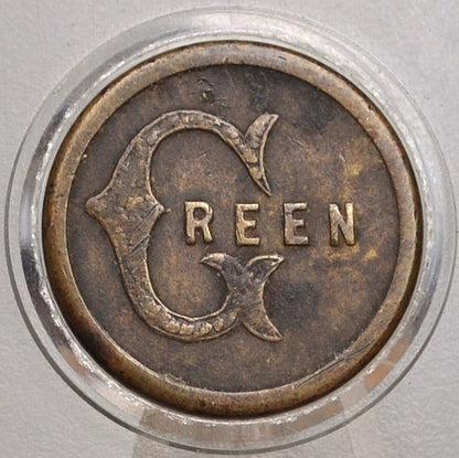Green S.F. Novelty Machine Works Token - S.F. Novelty Machine Works Green Token - San Francisco California Green Machine Works Token