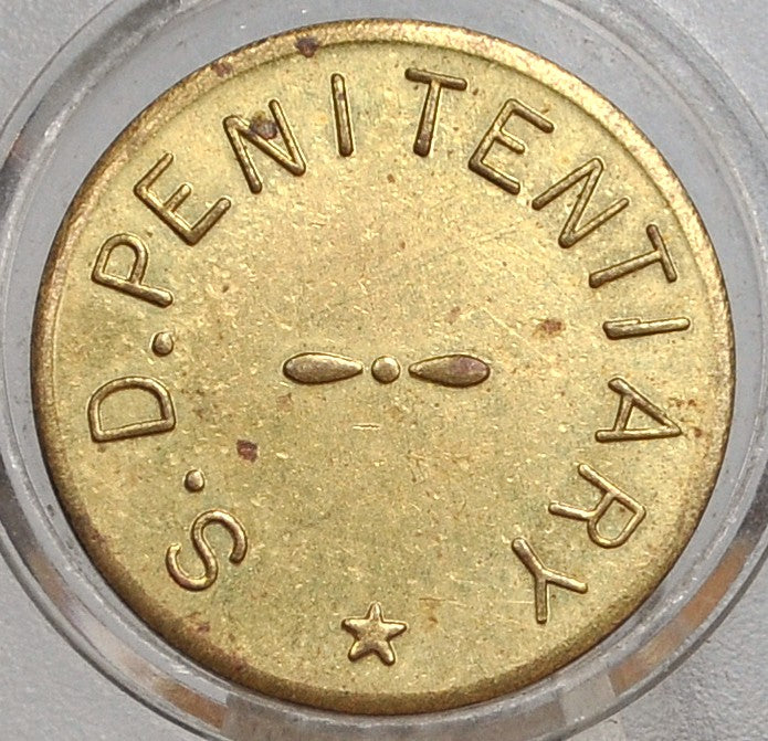 South Dakota Penitentiary Commissary Trade Token - S.D. Penitentiary Commissary Token