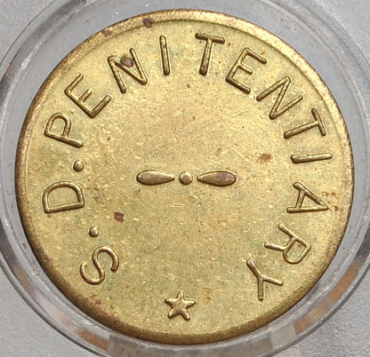 South Dakota Penitentiary Commissary Trade Token - S.D. Penitentiary Commissary Token