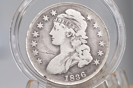 1836 Capped Bust Half Dollar - VG/VG+; Great Detail - 1836 Half Dollar US Half Dollar 1836 Early American Coin