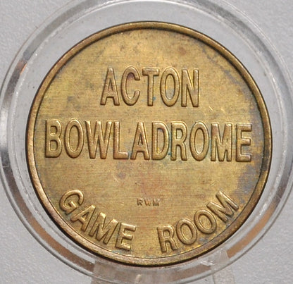 Acton Bowladrome Game Room Token - Arcade Token Acton Bowladrome