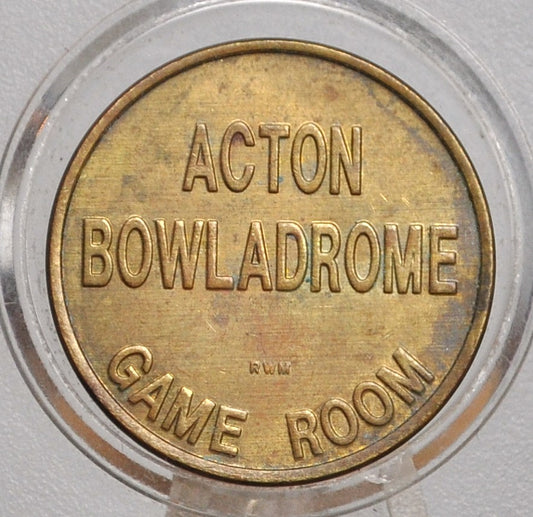 Acton Bowladrome Game Room Token - Arcade Token Acton Bowladrome