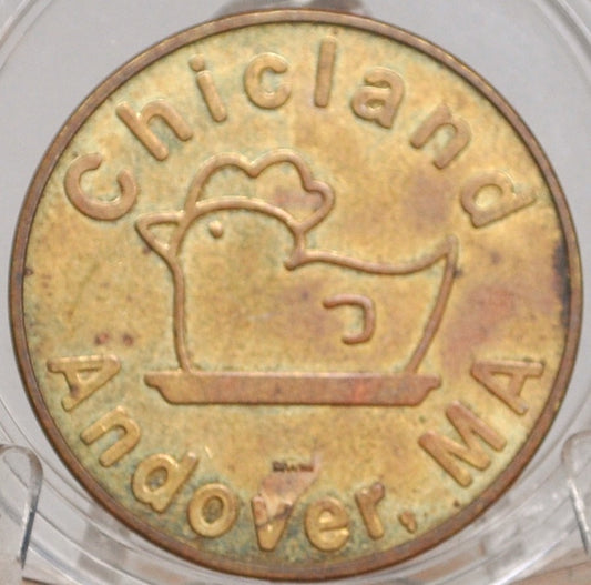 Chicland Andover, MA Game Token - Chicland Restaurant, Lounge, and Function Room Token - Chicland River Road Andover Gaming Token