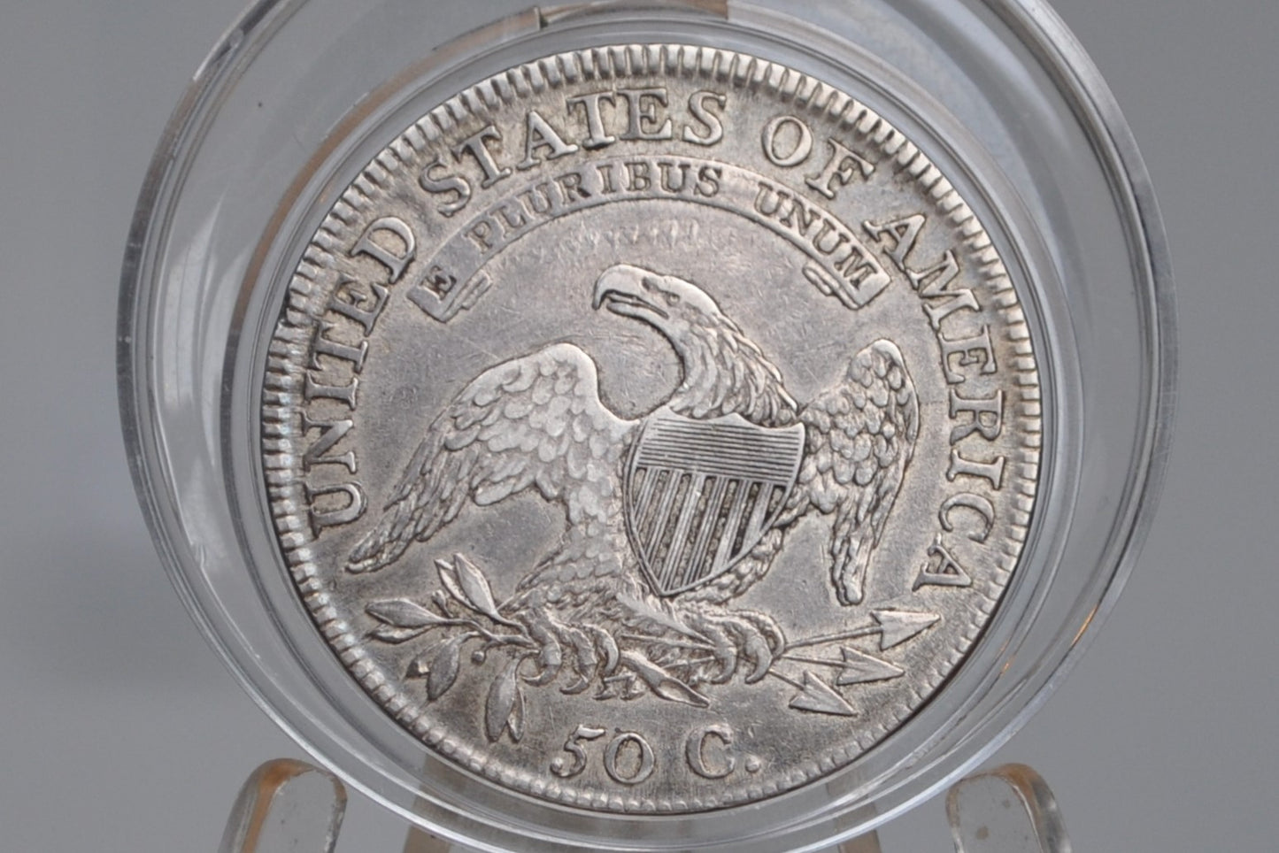 1809 Capped Bust Half Dollar, XXX Edge - XF45 (Luster);  Rare Variety, High Grade - 1809 Half Dollar US Half Dollar 1809, Rare Early Half, Low Mintage