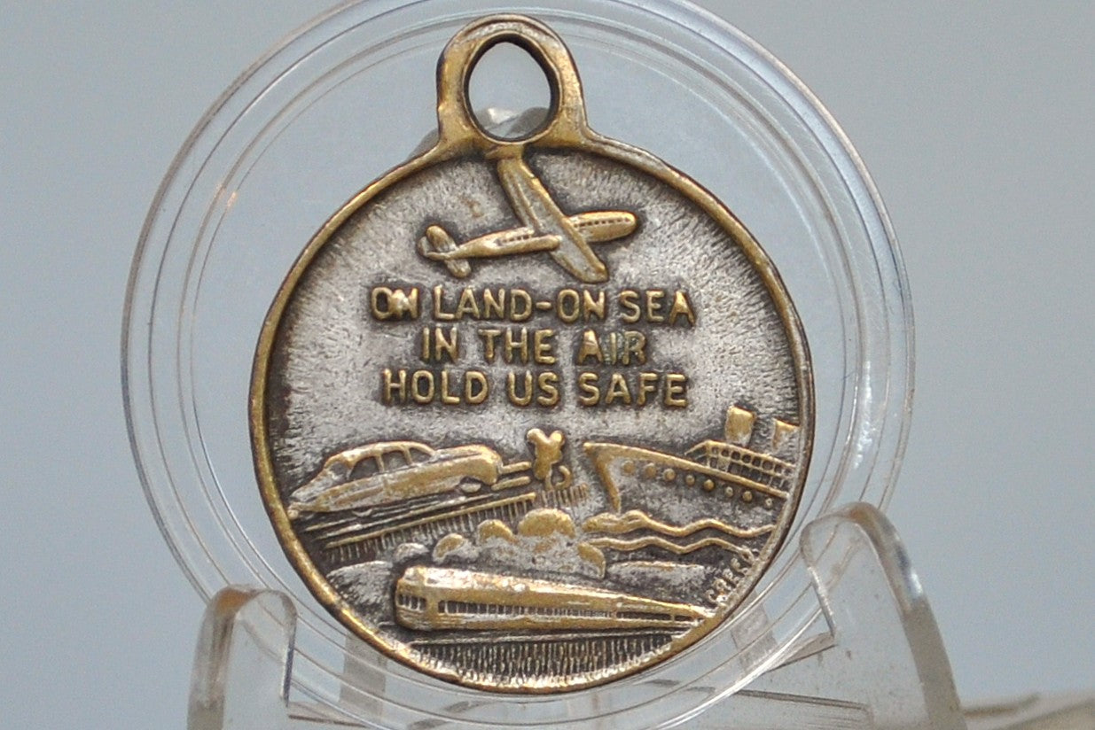 Awesome St. Christopher Planes Trains & Automobiles Medal - Religious Protection Medal - Patron of Travelers Medal - On Land, Sea, and the Air