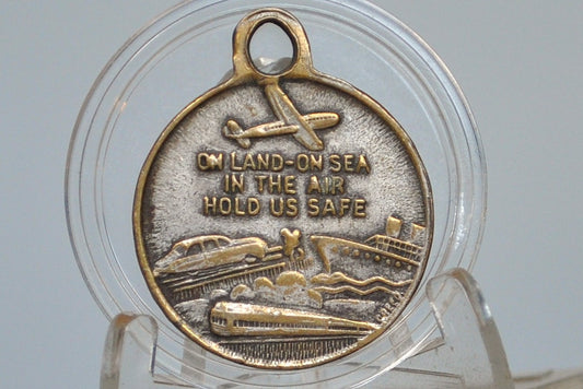 Awesome St. Christopher Planes Trains & Automobiles Medal - Religious Protection Medal - Patron of Travelers Medal - On Land, Sea, and the Air