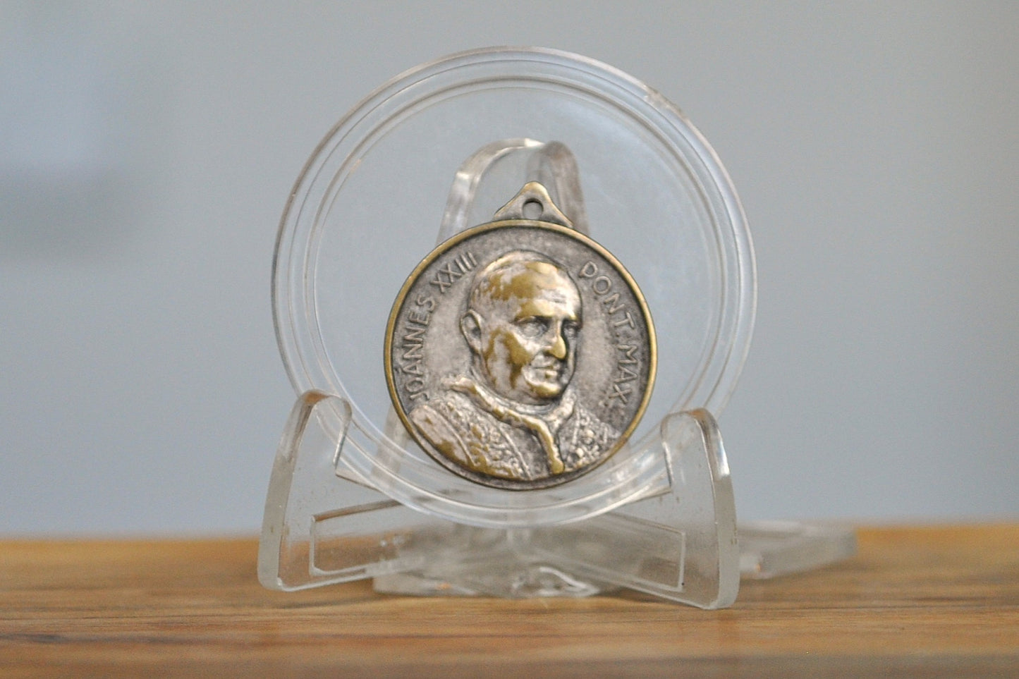 Antique Pope John XXIII St Paul & Peter Pendant - Religious Medal - Johannes XXIII