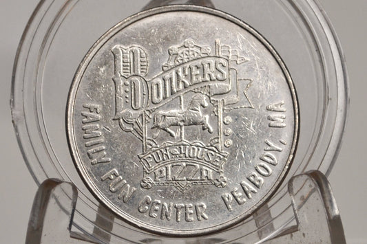 Bonkers Peabody MA, Family Fun Center Hampton NH Arcade Token - Amusement Token Used at Two Centers: The Bonkers Fun Center and The Hampton NH Arcade