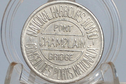 Vintage Pont Champlain Bridge Token - Montreal Bridge Currency - 1900s Bridge Token