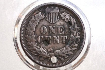 1878 Indian Head Penny - Damaged - Indian Head 1878 Cent US - Good Date