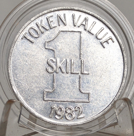 1982 Six Flags Great Adventure Skill Token - 1980s Great Adventure/Six Flags Token Value 1 Skill