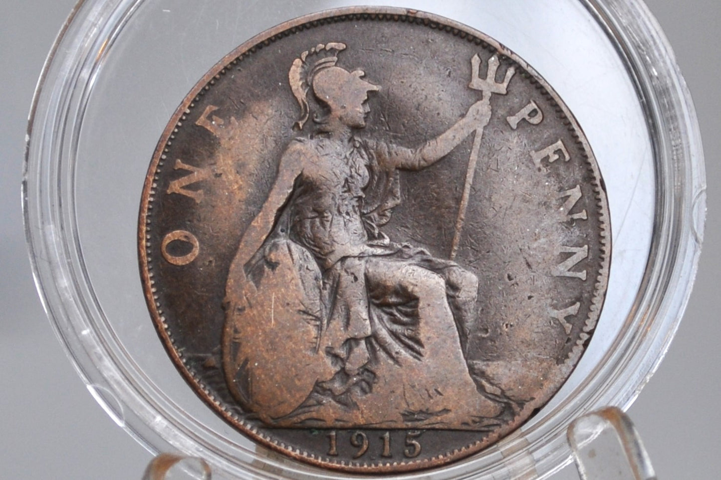 1915 Great Britain One Penny - Choose by Grade / Coin - UK Penny 1915 - Higher Grades