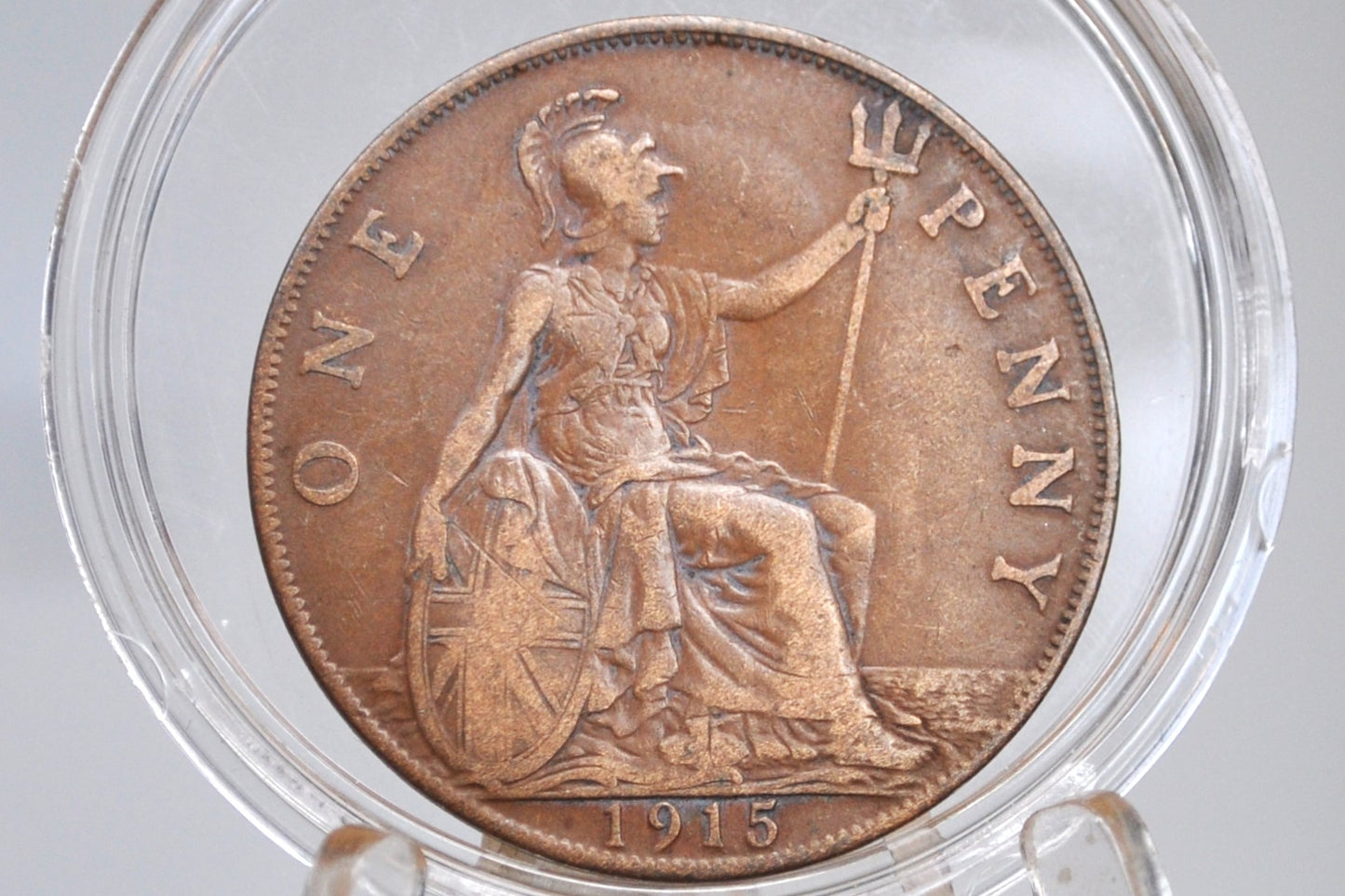 1915 Great Britain One Penny - Choose by Grade / Coin - UK Penny 1915 - Higher Grades