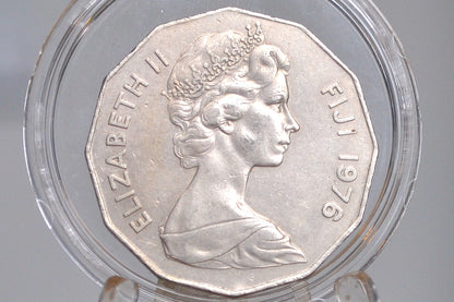 Fiji 50 Cent Coins - UK Issue Fiji Coins - 70s Coins - Choose by Date - Coins from Fiji -