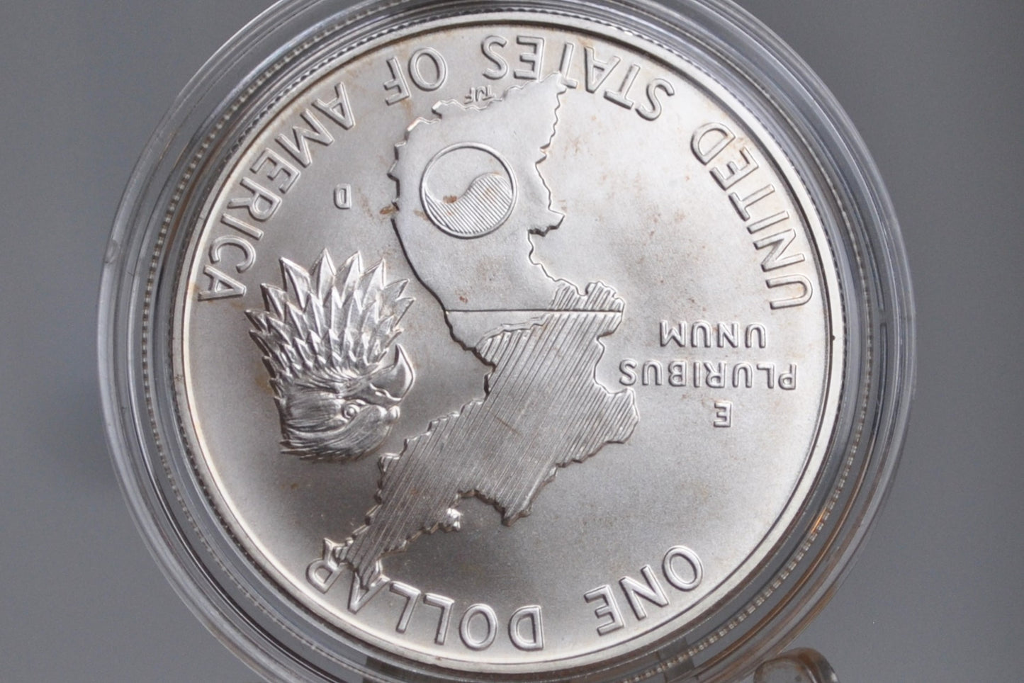 US Mint Korean War Silver Dollar 1991 -  Mint Proof Set - Denver Mint - Korean 1953-1991 - US Mint Set -