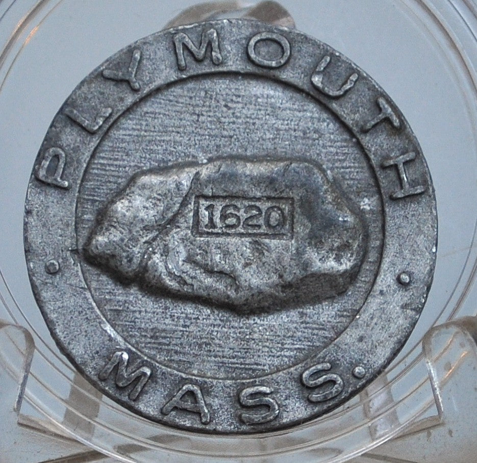 1620 Plymouth Rock, Massachusetts Souvenir Medal - 1620 Plymouth Massachusetts Medallion