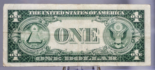 1935 F Silver Certificate 1 Dollar Banknote - Fancy Birthday Serial Number - 19031991 - 1935F Blue Seal Silver Birth Year Note - Fr.1615