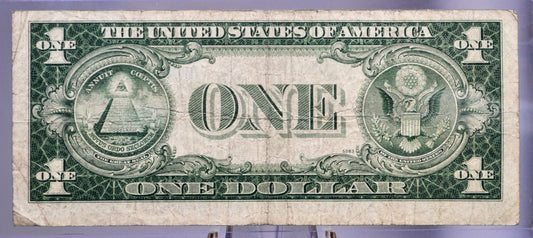 1935 E Silver Certificate 1 Dollar Note - Fancy Repeating Serial Number - 11451110 - 1935E One Dollar Blue Seal Fancy Serial Note - Fr#1614