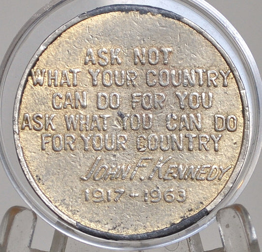 JFK Medallic Art By Italian Artist Costantino Affer - John F Kennedy High Relief Medal