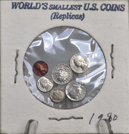 World's Smallest U.S. Coins - Play Money set of 6 U.S. Coins Miniature - Miniature U.S. Currencies