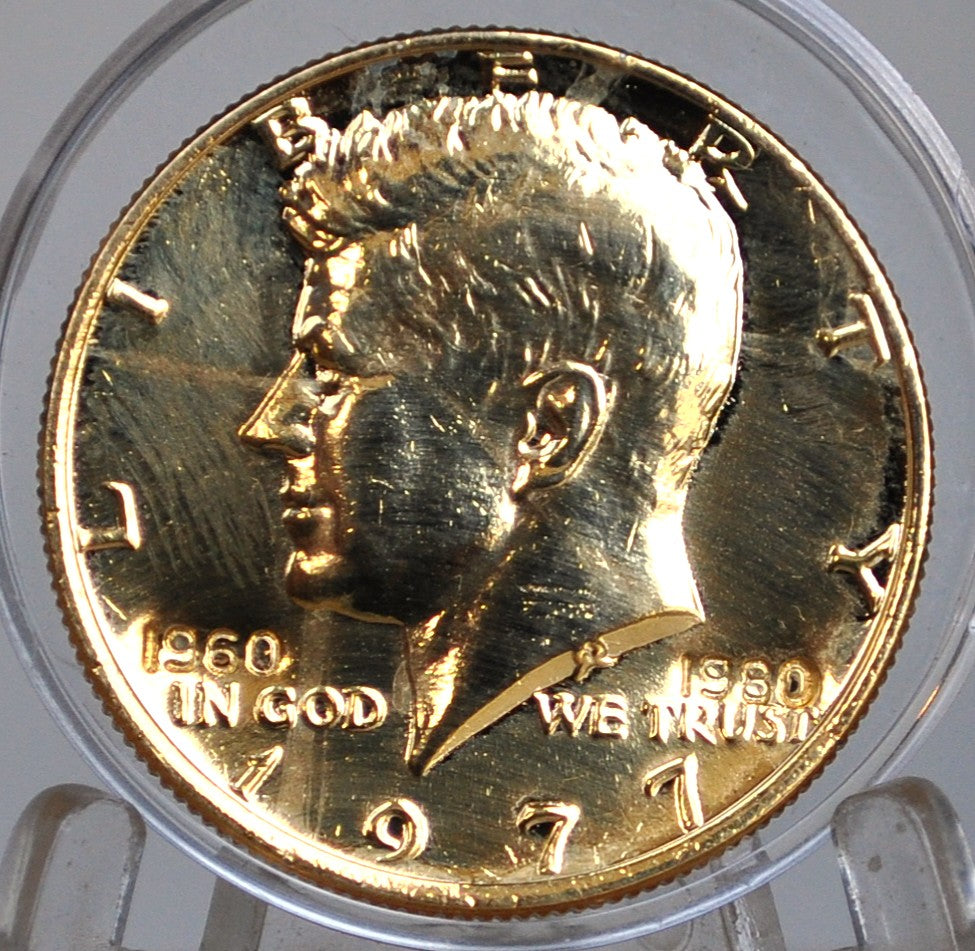 1977 JFK Half Dollar Commemorating 20th Anniversary - Commemorative Anniversary John F Kennedy Half Dollar