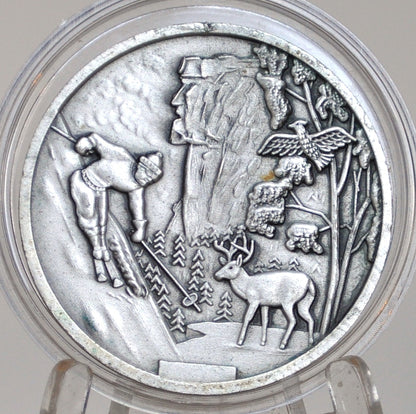 New Hampshire Challenge Coin Old Man in the Mountain - Challenge Coin NH Old Man in the Mountain