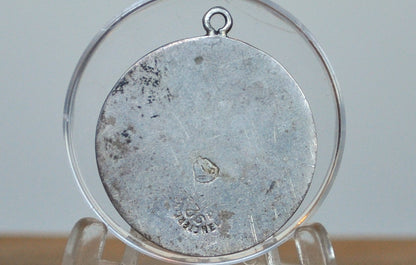 Sterling Silver Mayan Calendar Charm - Stamped and Tested Sterling Silver - Tzolk'in Pendant