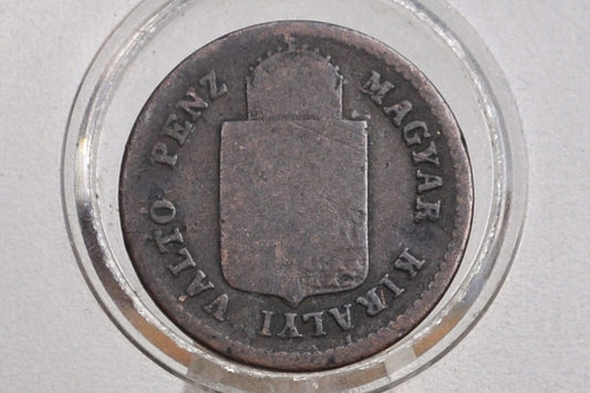 1879 Austria-Hungary 1 Kreuzer - Austrian-Hungarian Empire Coins - Great Condition - Francis Joseph I -