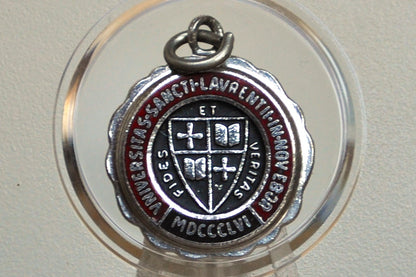 Sterling Silver St. Lawrence University Emblem Pendant - Tested Sterling Silver - Prestigious School Medal