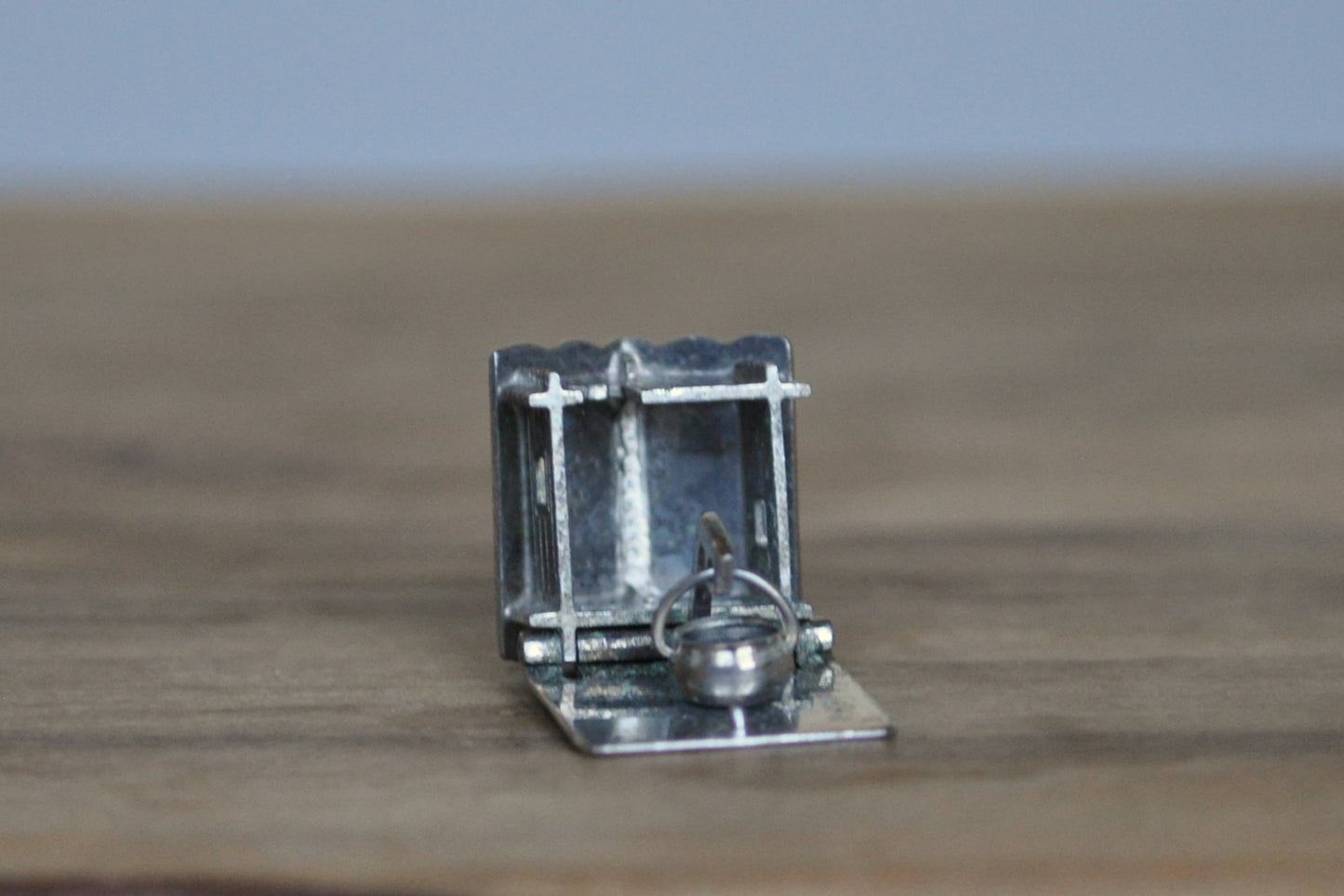 Continental Silver Moveable Cabin Charm - Stamped and Tested 800 Silver - Cauldron Inside Cabin - Witches Cabin - UK Silver