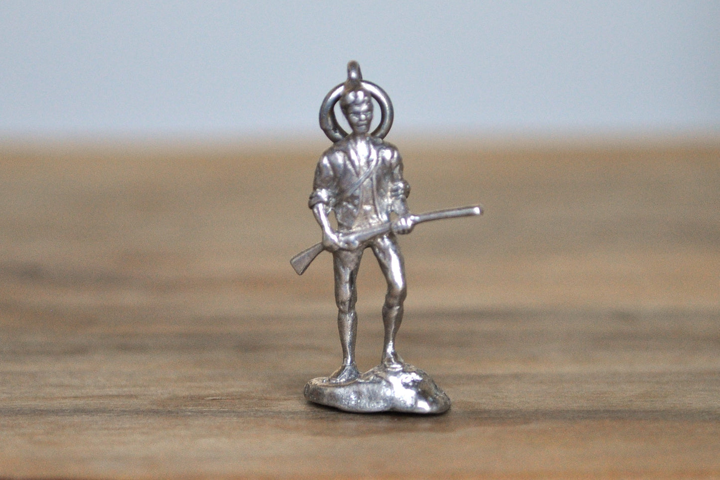 Sterling Silver Danecraft Armed Minute Man Figurine Charm - Tested Sterling Silver - Revolutionary War Charm