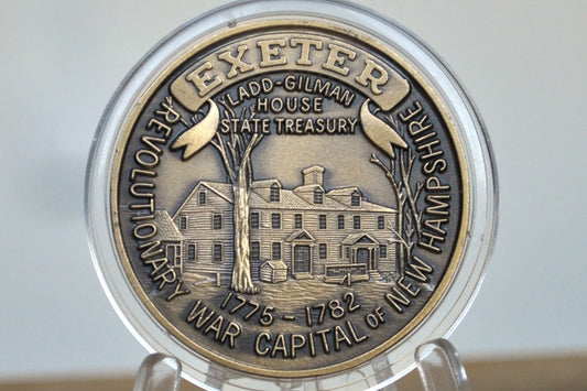 Ladd-Gilman House Exeter New Hampshire Medal - New Hampshire State Treasury 1775-1782