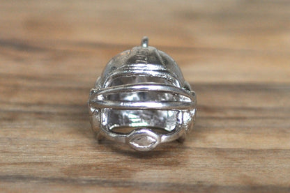 Sterling Silver 1961-64 Football Helmet Charm - Tested Sterling Silver - Vintage 1960s Football Gear Jewelry