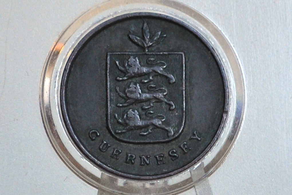 1830 Guernsey 1 Double - VF+ Grade / Condition - George IV - Soho Mint - Great Coin - British Island Coins -