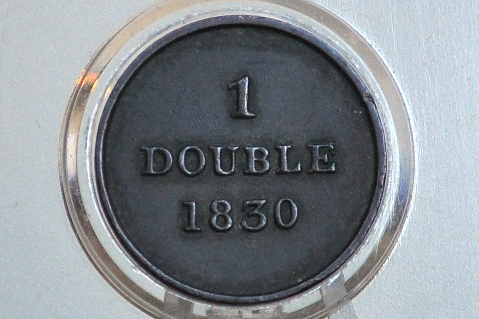 1830 Guernsey 1 Double - VF+ Grade / Condition - George IV - Soho Mint - Great Coin - British Island Coins -