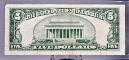 1934-A Federal Reserve 5 Dollar Note - Choice of Grade and Bank Issue - 1934 A US Five Dollar Bill - Fr.1957A Fr.1957B Fr.1957C