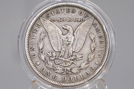1882 CC Morgan Silver Dollar - XF - Carson City Mint 1882CC Morgan Dollar 1882CC, Rarer Date, Authentic