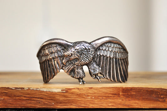 Vintage Sterling Silver Eagle Cuff Bracelet – Handcrafted Jewelry