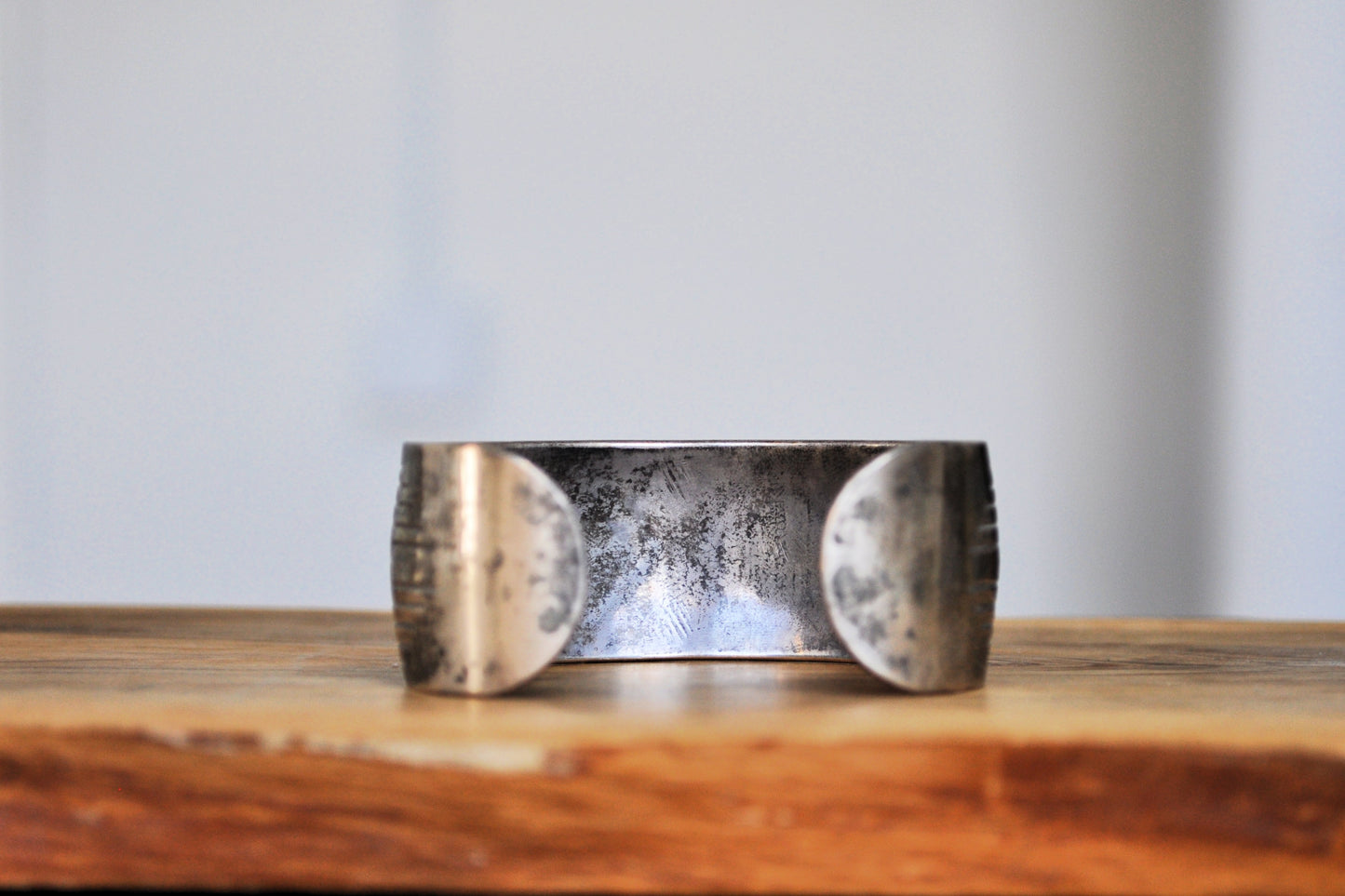 Vintage Navajo Sterling Silver Cuff Bracelet – Signed MEB, Native American Jewelry