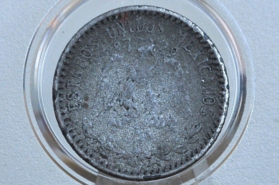 1933 Silver Mexican 20 Centavos - Great Condition - Mexico City Mint - Mexican Republic Coins -