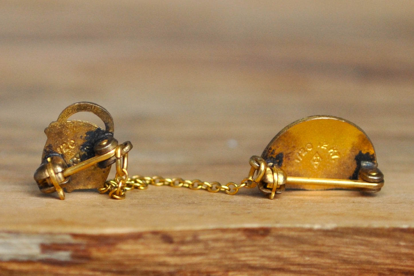 12KT Gold Filled International Order of the Rainbow For Girls Charm Pin - International Order of the Rainbow Charm - Masonic Girls Youth Charm Pin