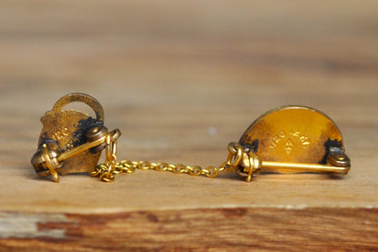 12KT Gold Filled International Order of the Rainbow For Girls Charm Pin - International Order of the Rainbow Charm - Masonic Girls Youth Charm Pin