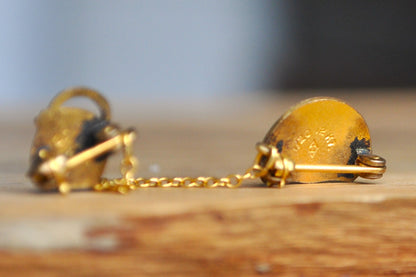 12KT Gold Filled International Order of the Rainbow For Girls Charm Pin - International Order of the Rainbow Charm - Masonic Girls Youth Charm Pin